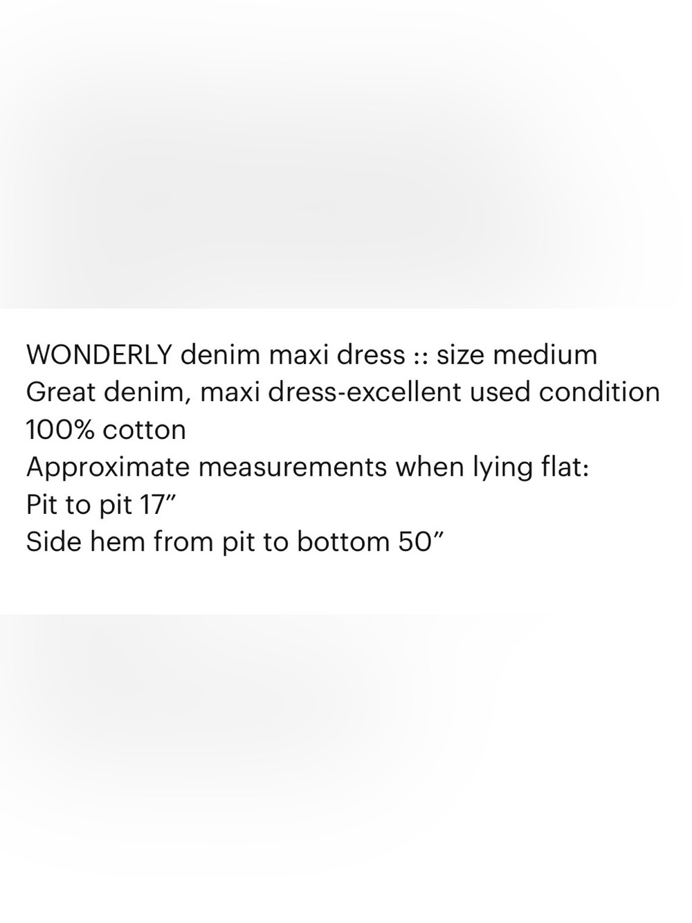 Wonderly Indigo Denim Maxi Dress with Spaghetti Straps - Picture 7 of 11